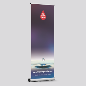 Filling Station Water Droplet Banner